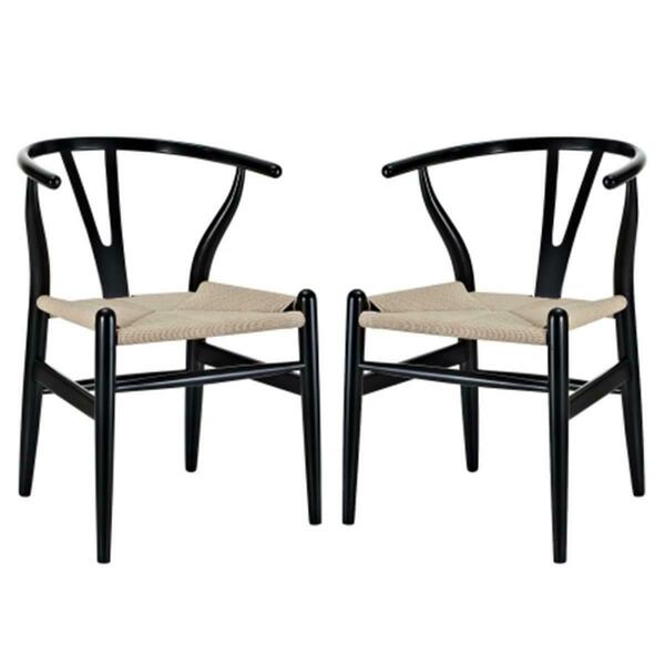 East End Imports Amish Dining Armchair- Black, 2PK EEI-1319-BLK